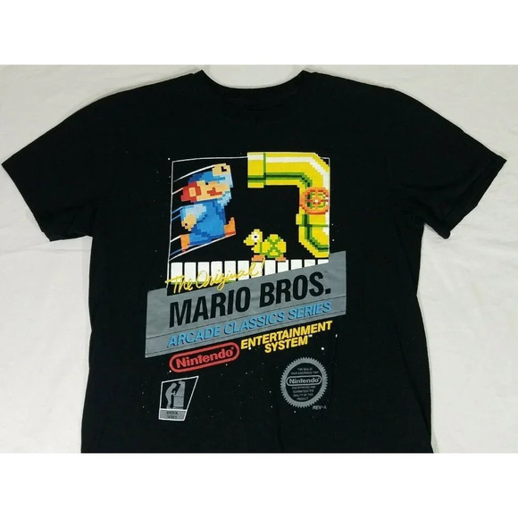The Original Mario Bros Arcade Classics Series NES Graphic Shirt Nintendo Mens M - Picture 2 of 5